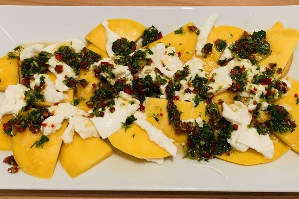 Mango mit Mozzarella