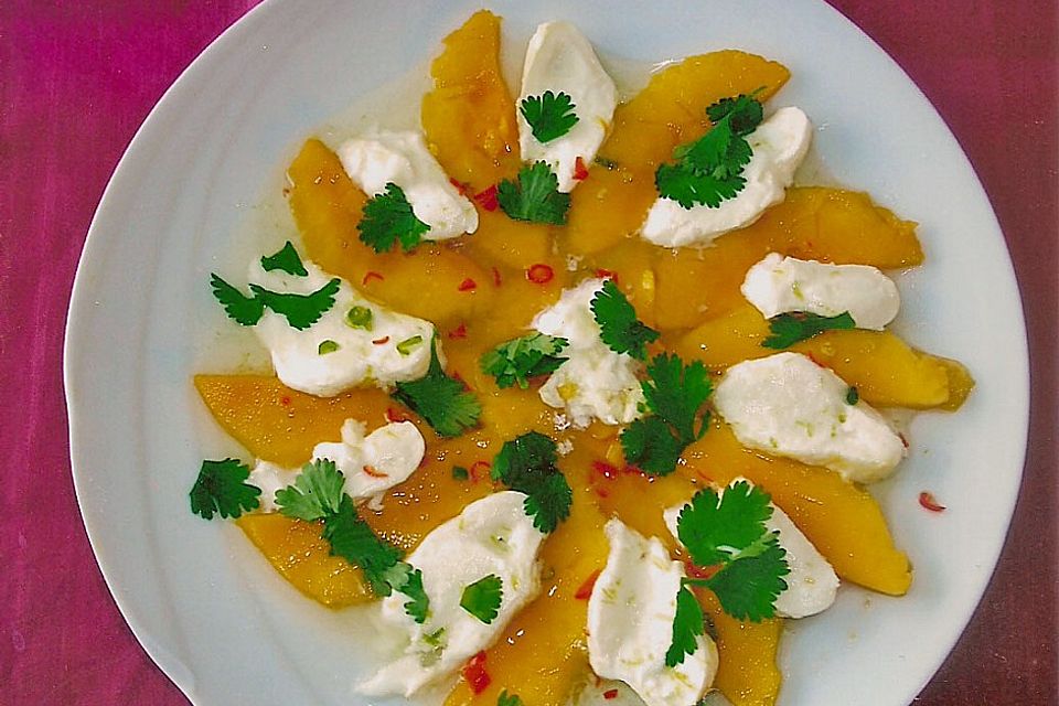 Mango mit Mozzarella