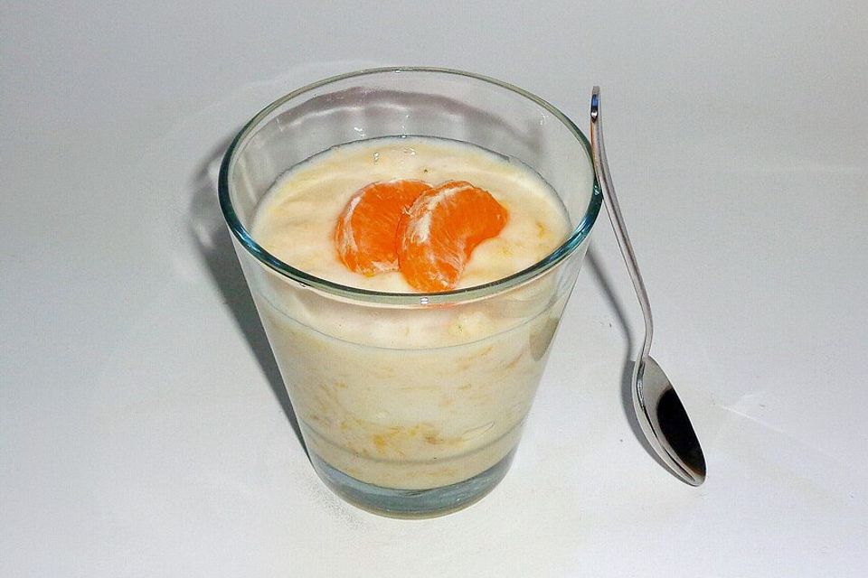 Quarkspeise mit Mandarinen