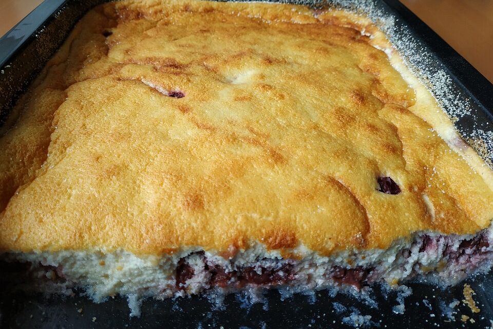 Quarkkuchen ohne Boden, Quarkauflauf