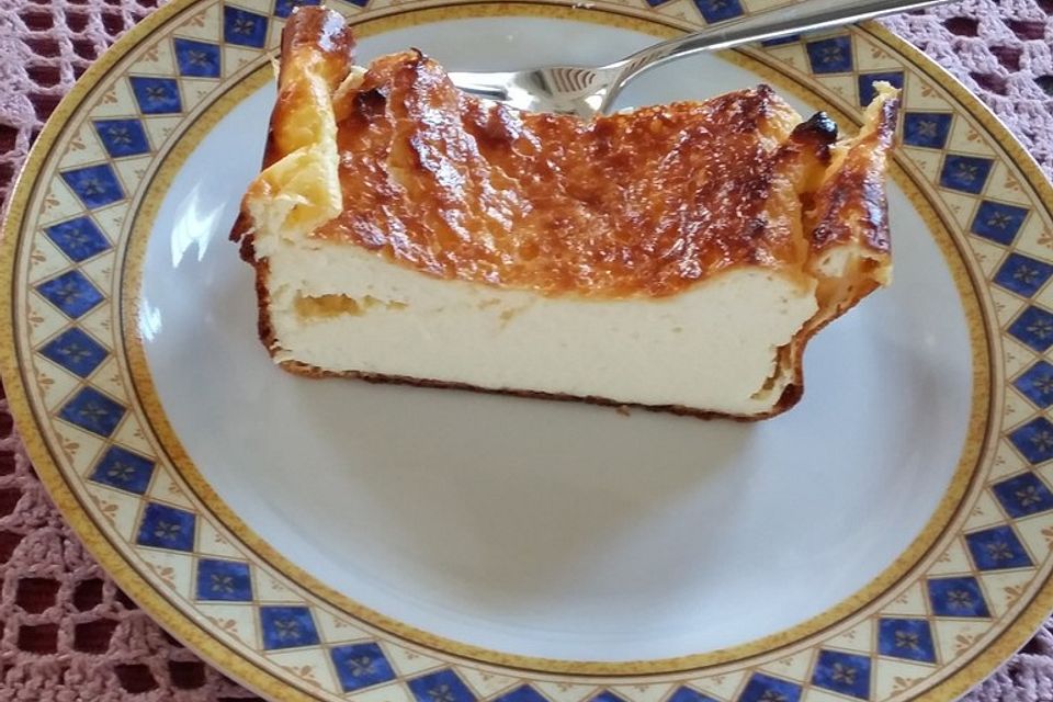 Quarkkuchen ohne Boden, Quarkauflauf