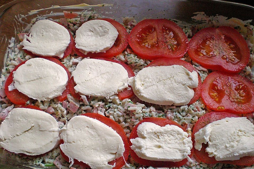 Kräuterreis Tomate-Mozzarella