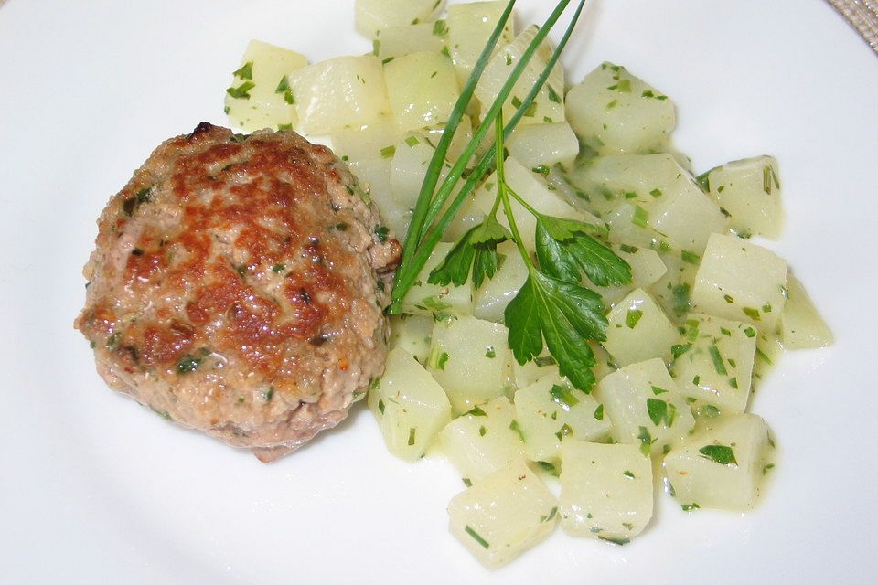 Mettbuletten mit Kräuterkohlrabi