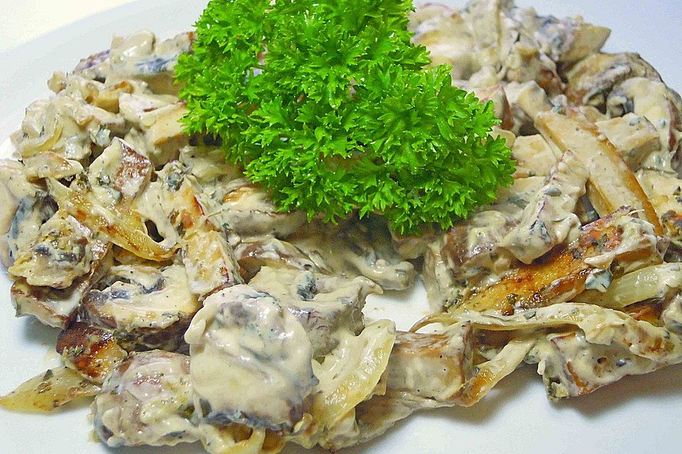 Tofugeschnetzeltes mit Champignons