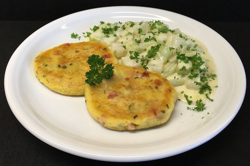 Kartoffeltaler mit Schnittlauch