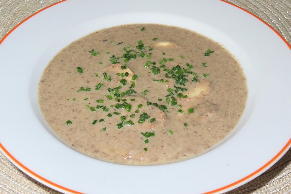 Champignoncremesuppe fettarm