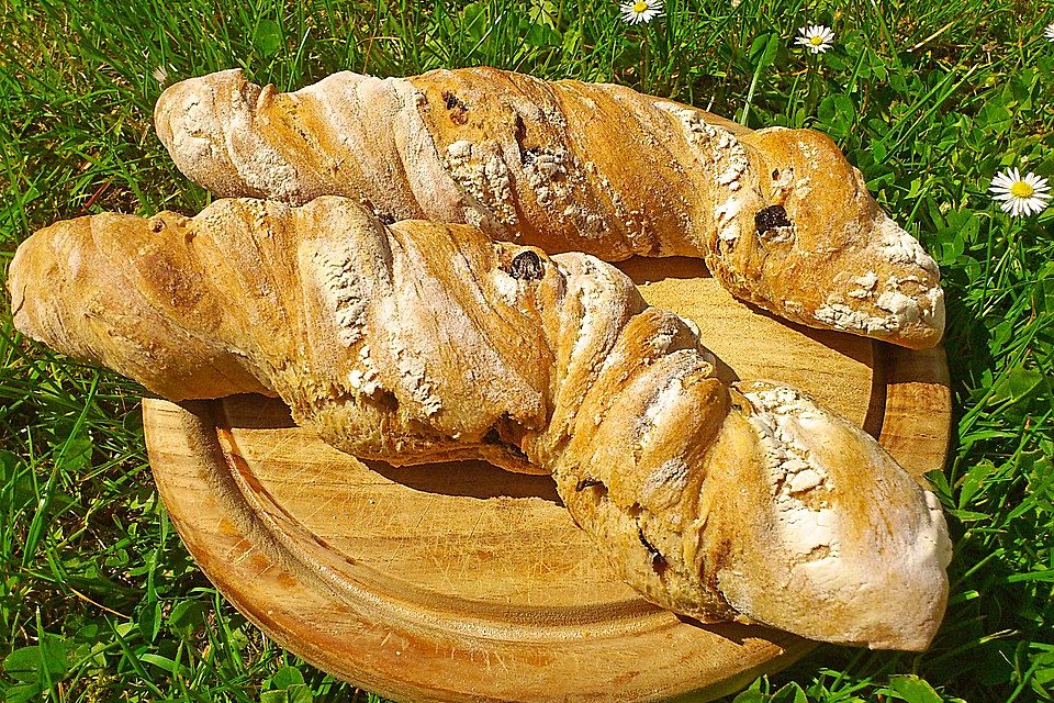 Tomaten-Bärlauch-Baguette