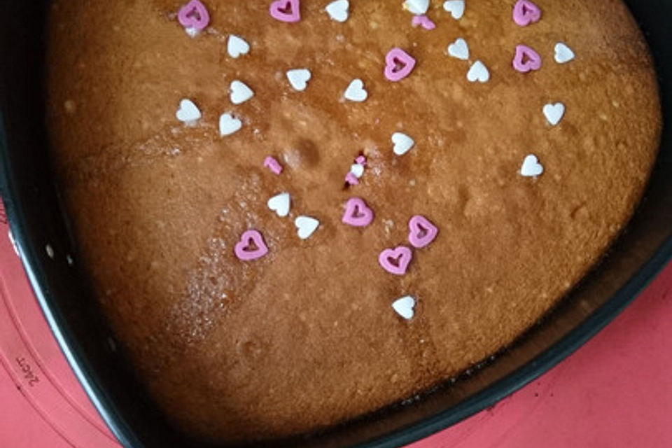 Zitronenkuchen auf dem Blech