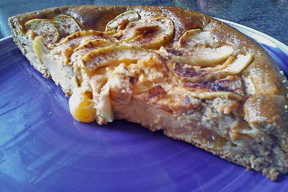 Schneller Apfel-Pudding Kuchen