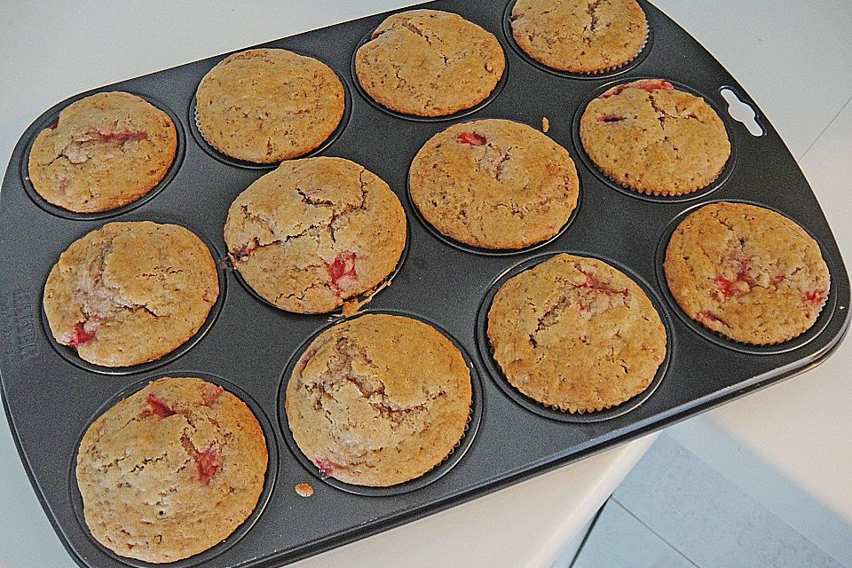 Erdbeer-Walnuss-Muffins