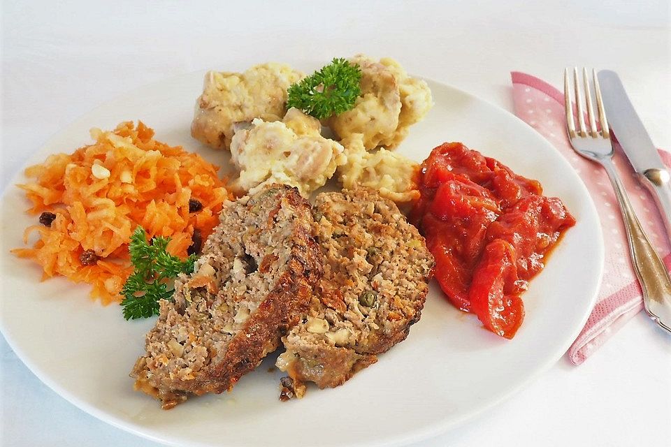 Hackbraten mediterran