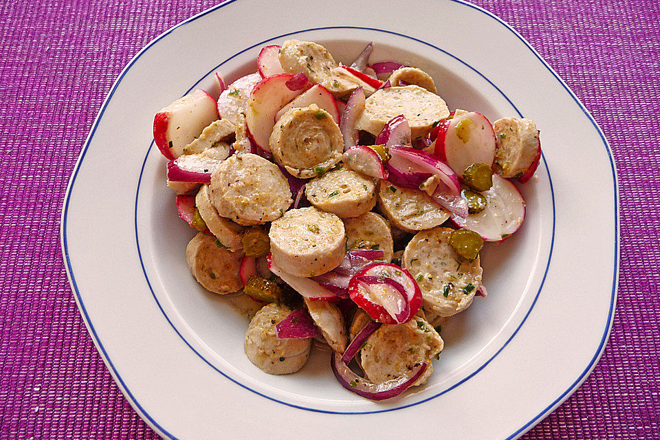 Weißwurst Salat