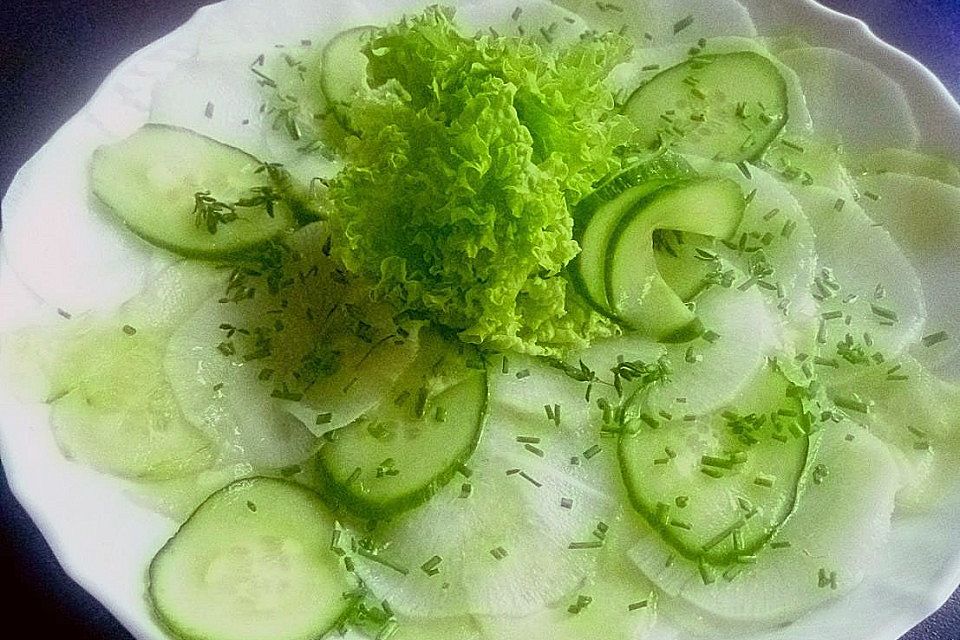 Rettichsalat mit Gurke