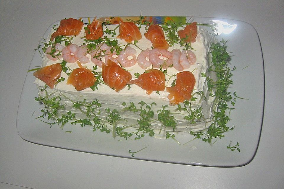 Lachs-Crevetten-Terrine