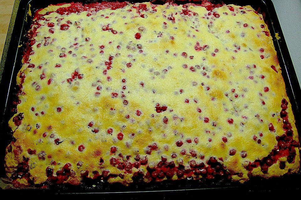 Johannisbeerkuchen mit Schmand