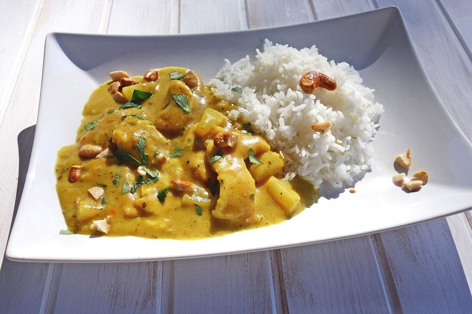 Süß-scharfes Hähnchen-Curry