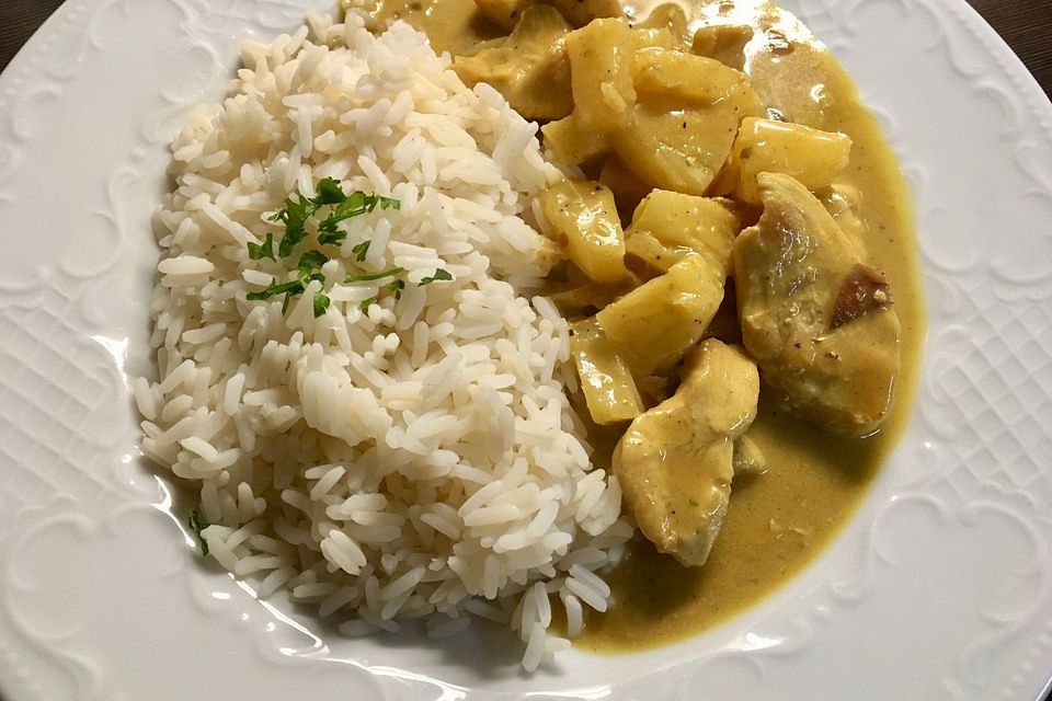 Süß-scharfes Hähnchen-Curry