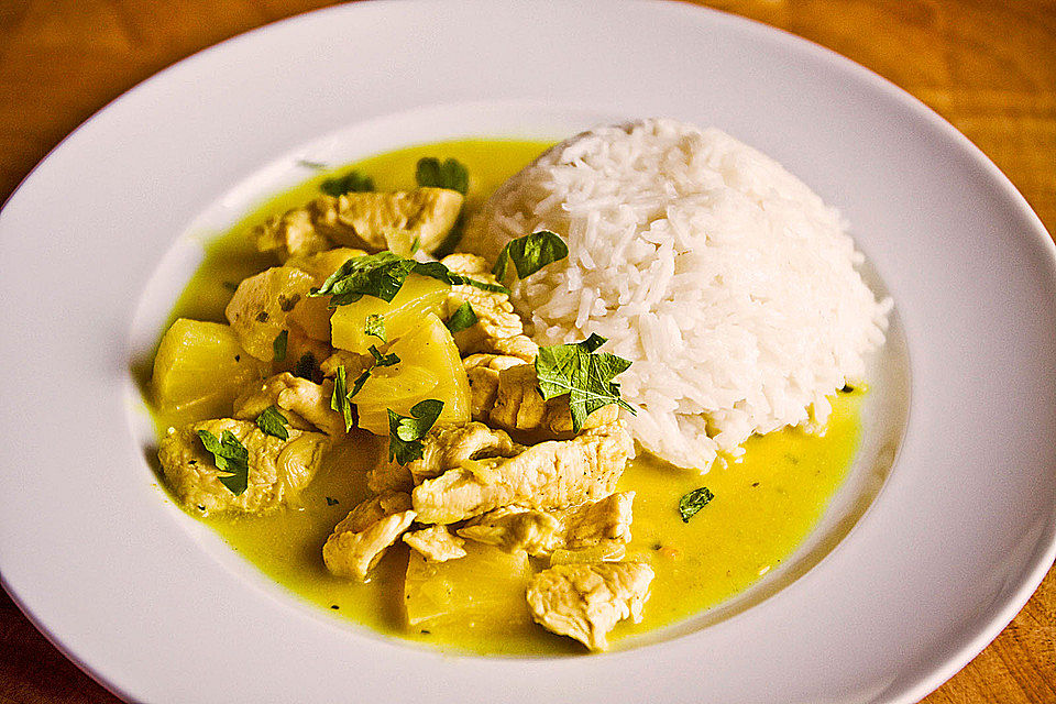 Süß-scharfes Hähnchen-Curry