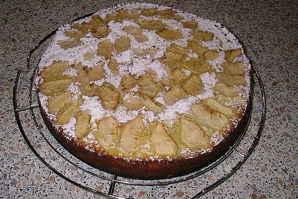 Apfel-Eierlilkörkuchen