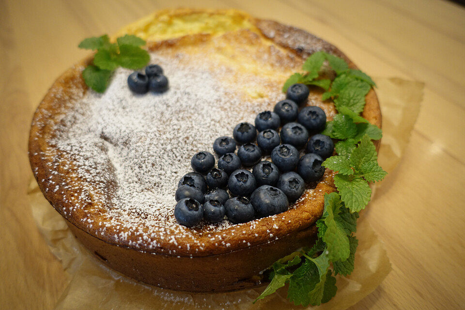 Käsekuchen ohne Boden