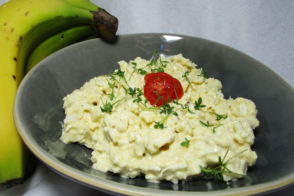 Blumenkohlsalat mit Bananen