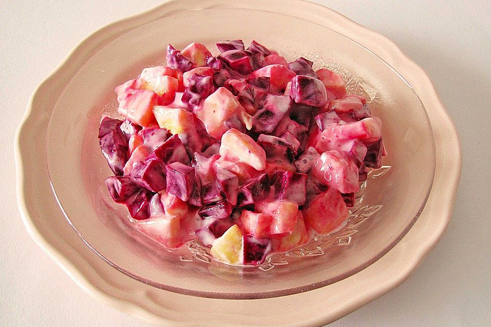 Rote Bete-Apfel-Zwiebelsalat