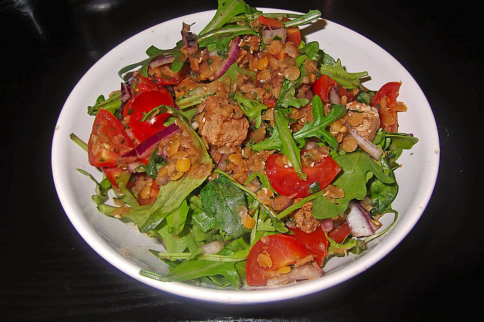 Linsensalat mit Balsamicodressing