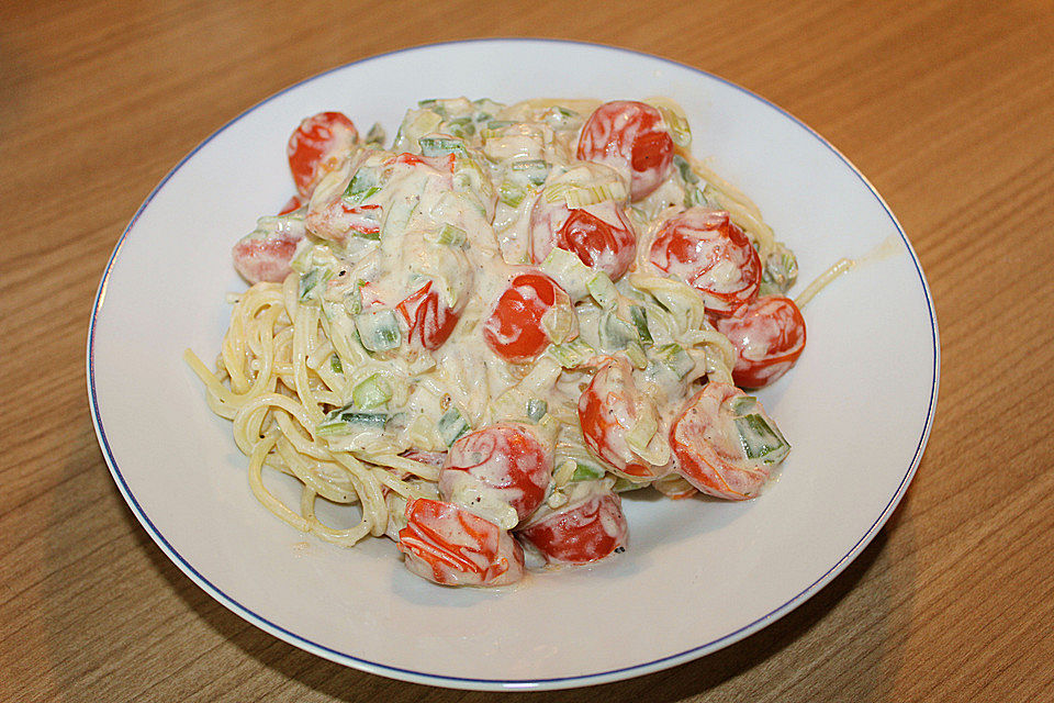 Pasta mit Ricotta-Sauce