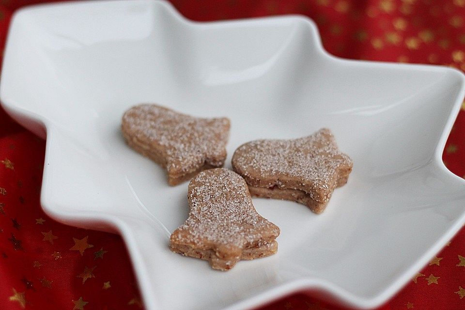 Beschwipste Linzer Plätzchen