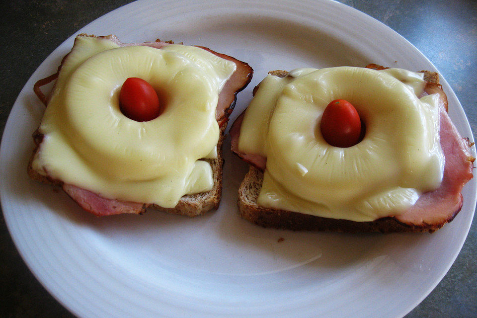 Hawaiitoast mit Vollkorntoast