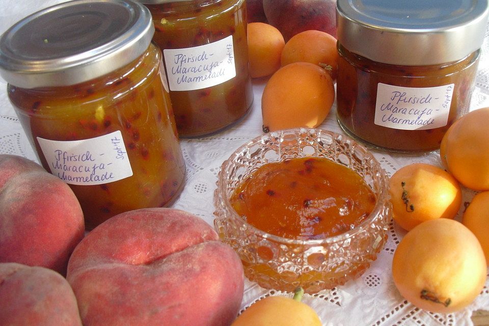 Pfirsich-Maracuja-Marmelade