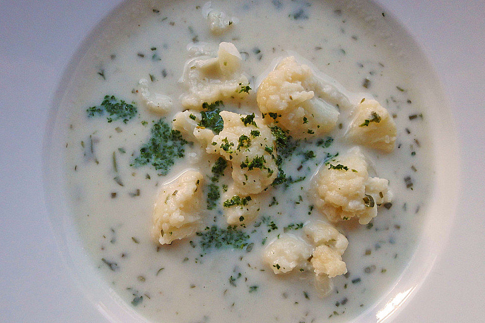 Blumenkohlsuppe