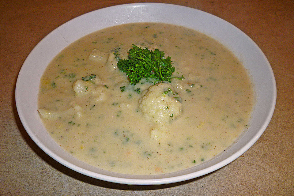 Blumenkohlsuppe