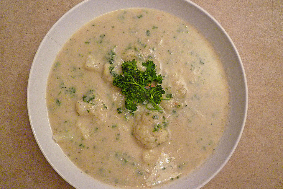 Blumenkohlsuppe