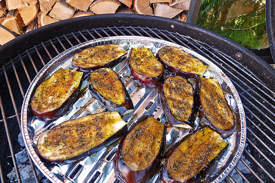 Gegrillte Auberginen