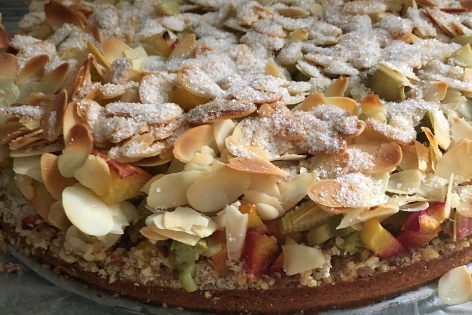 Rhabarber-Mandel-Kuchen