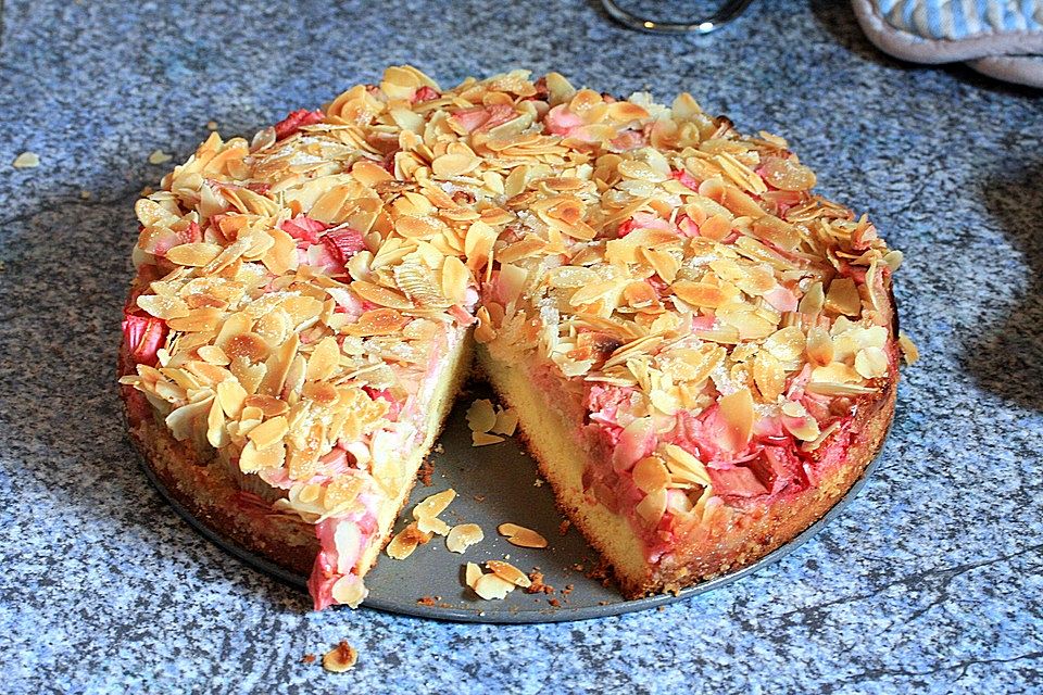 Rhabarber-Mandel-Kuchen