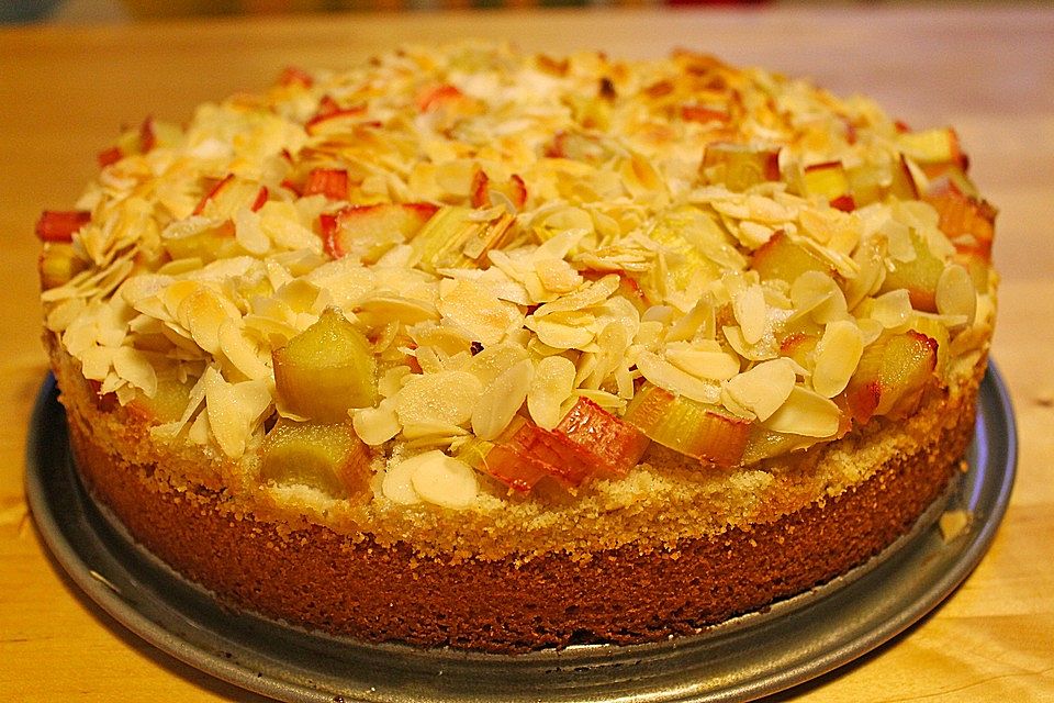 Rhabarber-Mandel-Kuchen