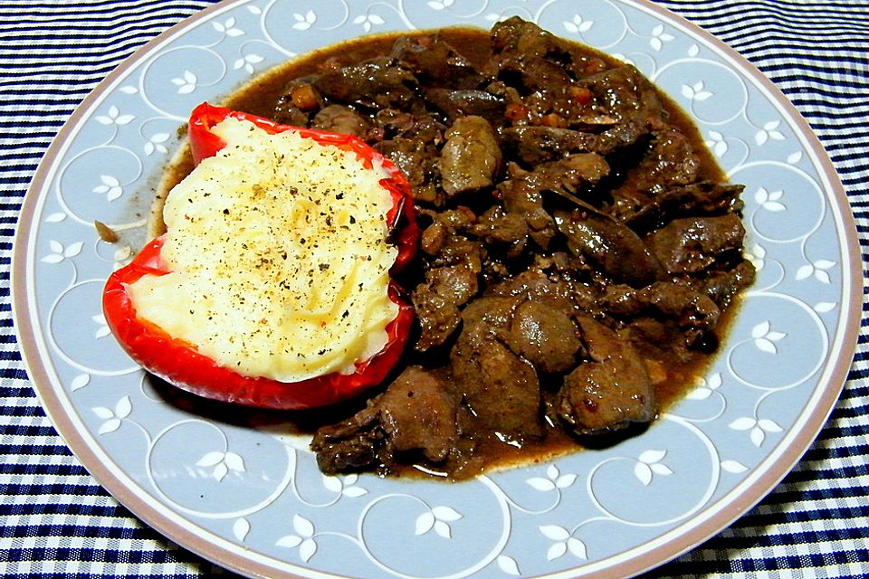 Hühnerleber mit Marsala-Sauce