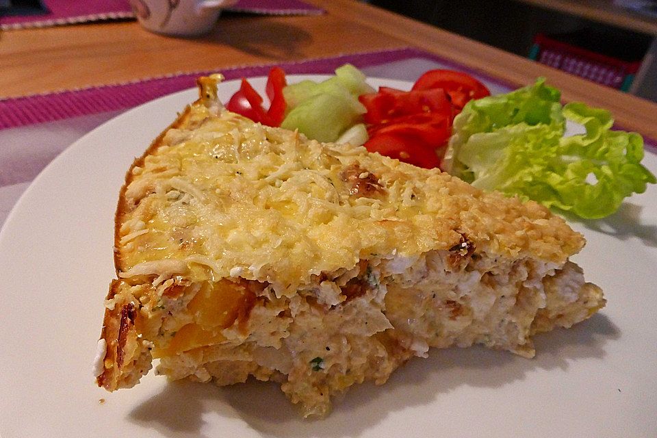 Bodenlose Quiche mit Blumenkohl