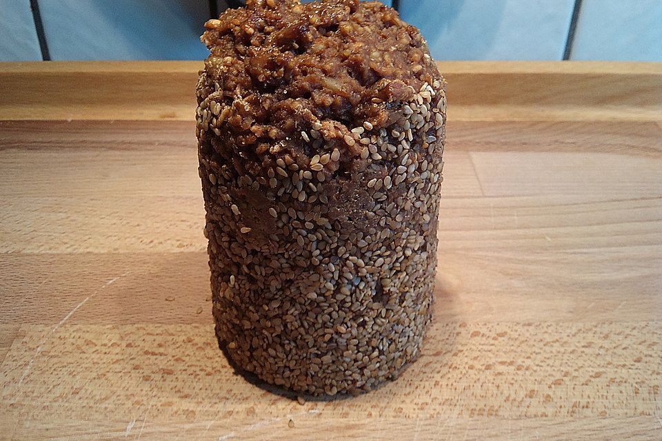 Körnerbrot im Glas gebacken