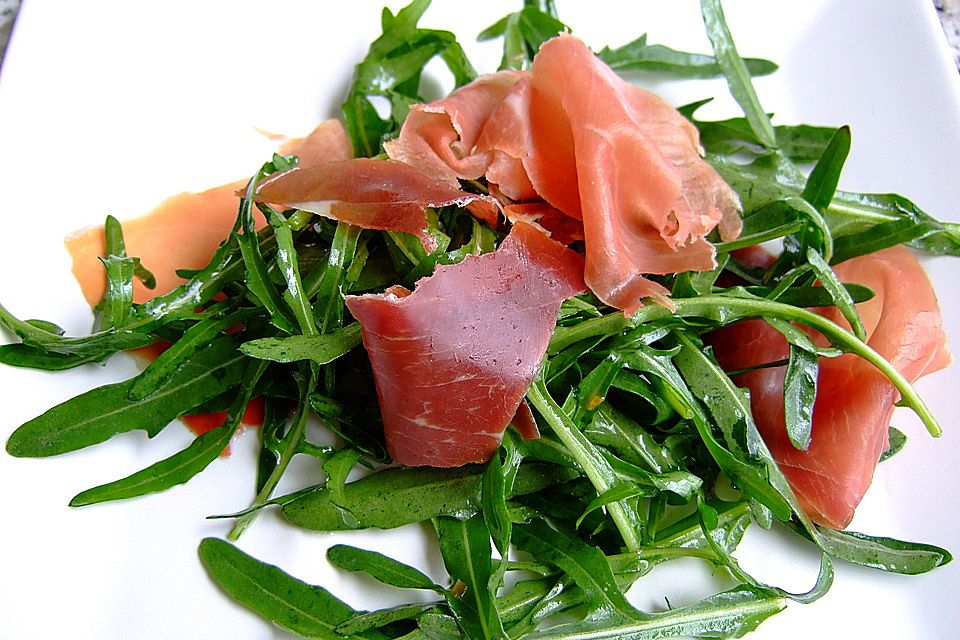 Marinierter Serrano mit Rucola