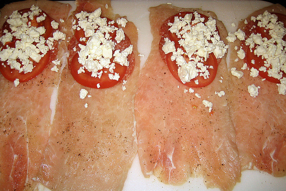 Mediterrane Schnitzeltaschen