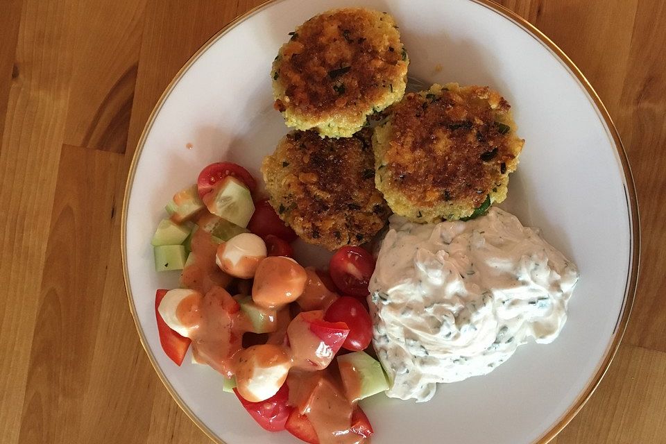 Couscous-Bratlinge mit Käse