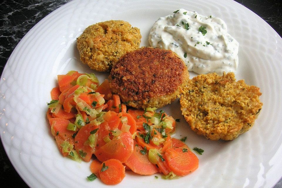 Couscous-Bratlinge mit Käse