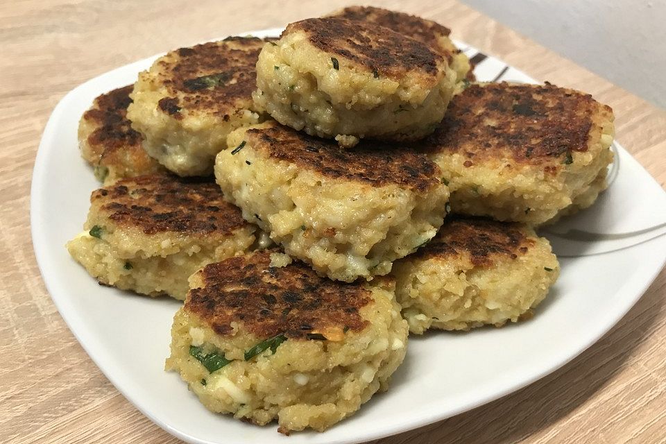 Couscous-Bratlinge mit Käse