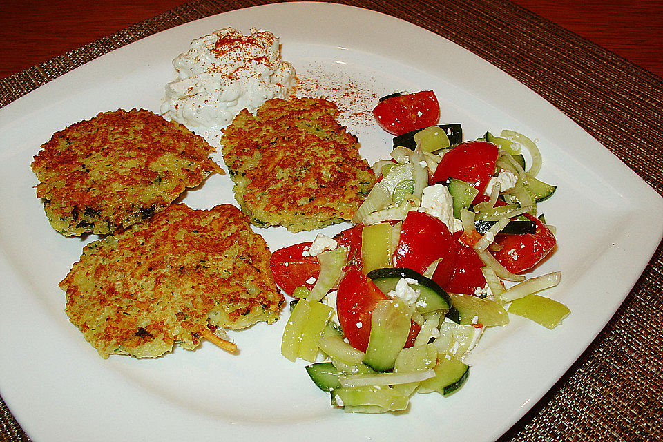 Couscous-Bratlinge mit Käse