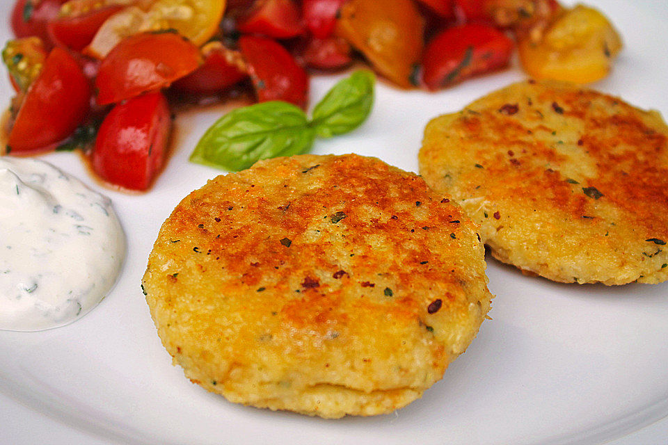 Couscous-Bratlinge mit Käse