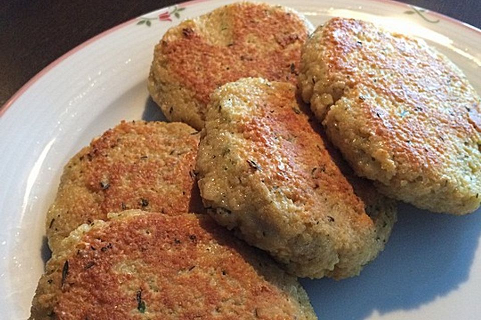 Couscous-Bratlinge mit Käse