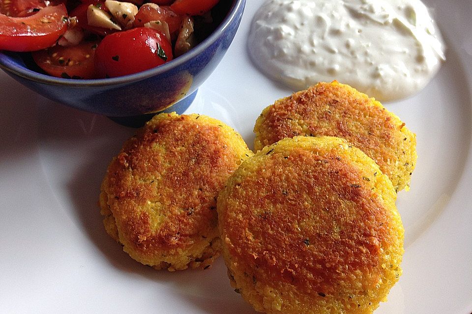 Couscous-Bratlinge mit Käse